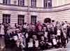 1 сентября 1985. Первоклассники в первый учебный день. Стоят: Д. Н. Цвижба, Р. Самусев, Е. В. Михеев, ? Яким, А. Ю. Карагин, А. Тулузов, С. Денисов, Е. Е. Вишневский, ?, М. Н. Алексеев, А. Городничев, Д. Е. Соколов, С. И. Федосеев.Сидят: М. А. Кошеваров, А. К. Ульрих, ?, М. Г. Кудрявцев, И. Ждан, А. В. Плешак, В. В. Юхнюк, Д. Д. Смирнов, Н. Антонов.