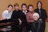 2007. Выпускники класса Т. И. Хитровой. С. С. Зольников, И. И. Селиванов, К. В. Лейпус, Т. И. Хитрова, П. В. Смирнов.Концертмейстер И. П. Балло.
