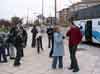 12 марта 2005. Надежда Степановна Азарьева, организатор гастролей, беседует с хормейстером Антоном Максимовым.